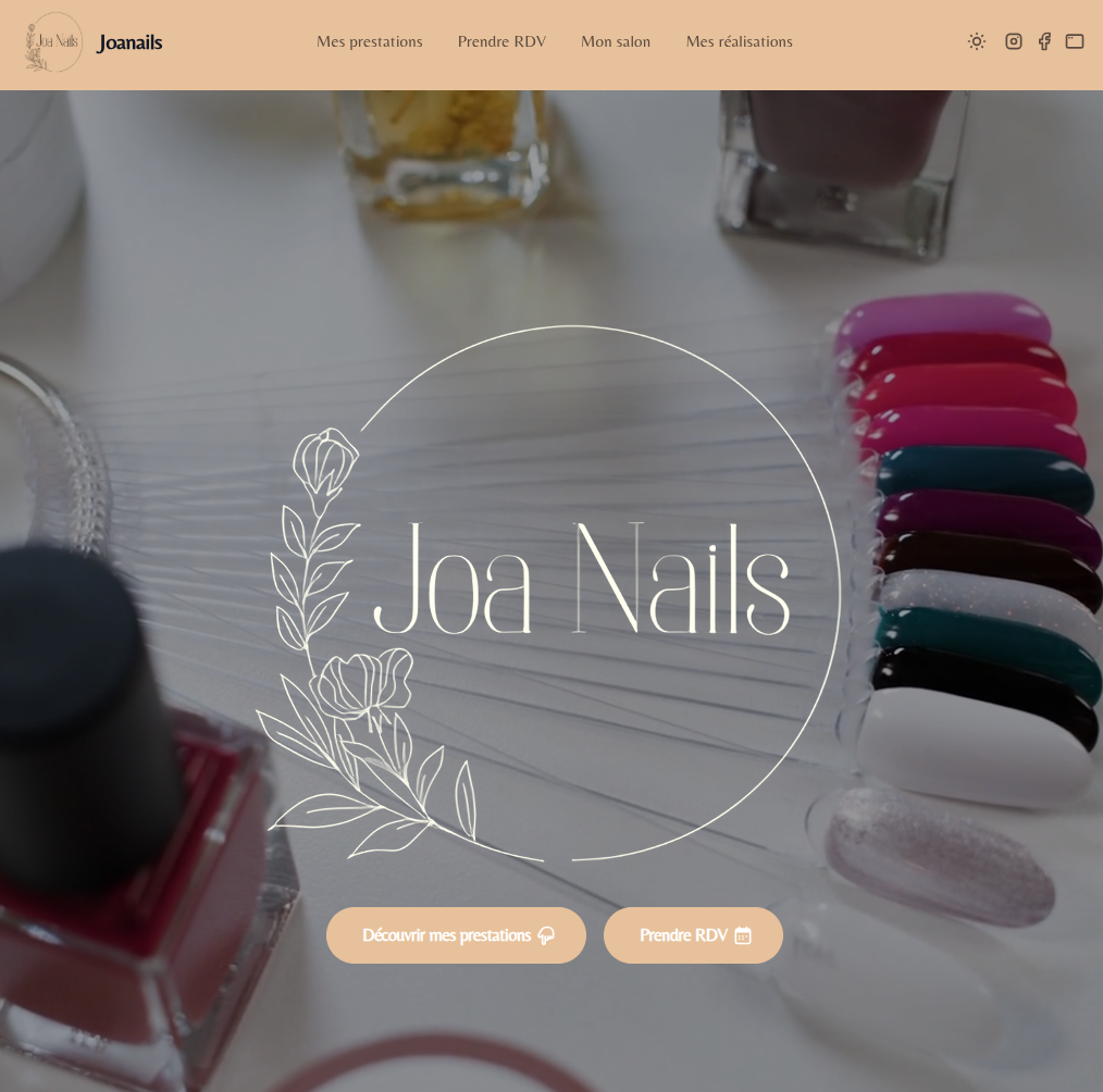 Site vitrine Joanails